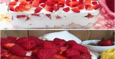 Leckeres Erdbeer Tiramisu mit frischen Erdbeeren und Mascarpone-Creme