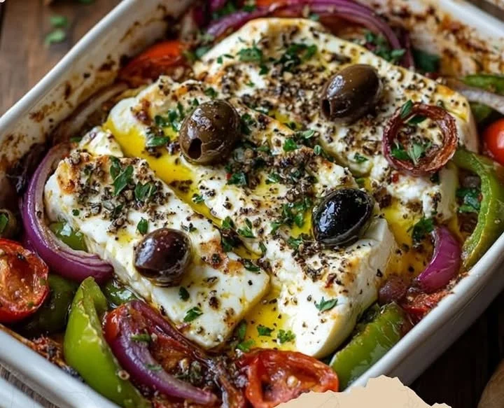 Gebackener Schafskäse auf Griechische Art