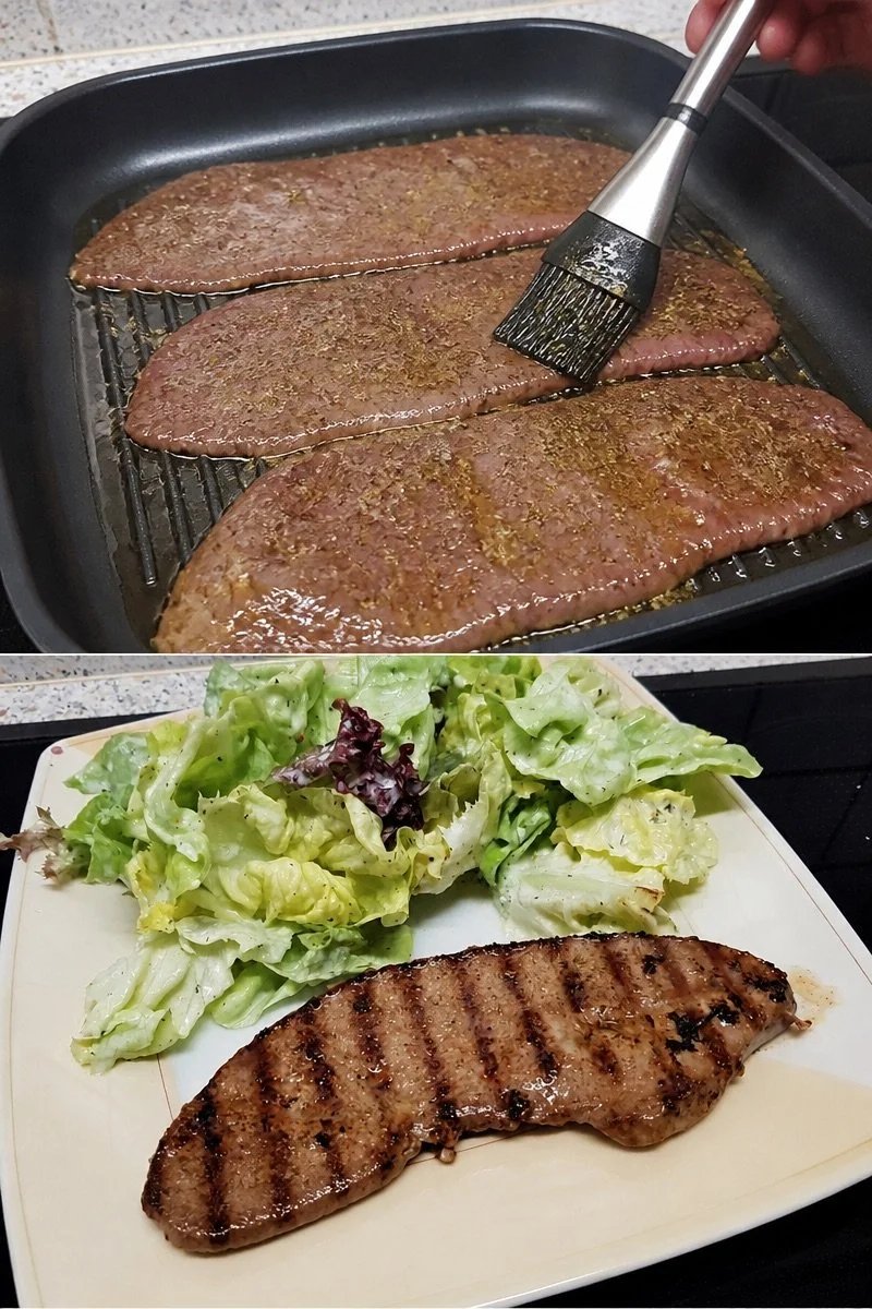 Gegrillte Rinderleber à la Duchemin
