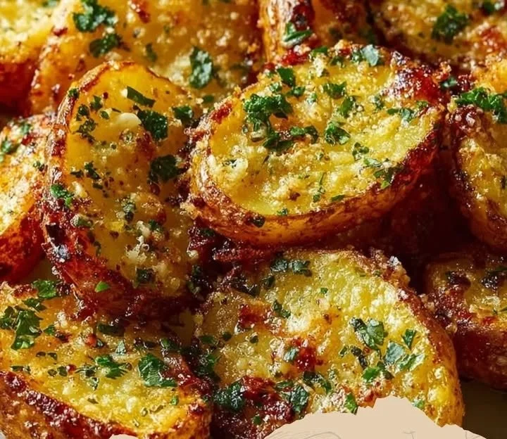 Geröstete Knoblauch-Butter-Parmesan-KartoffelnZutaten
- 1 kg kleine Kartoffeln
- 4 Knoblauchzehen, fein gehackt
- 100 g Butter, geschmolzen
- 50 g frisch geriebener Parmesan
- 2 EL frisch...