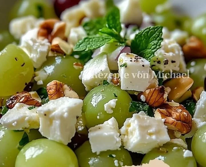 Grüner Trauben-Salat mit Feta