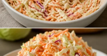 Rezept für hausgemachten KFC Coleslaw in einer Schüssel