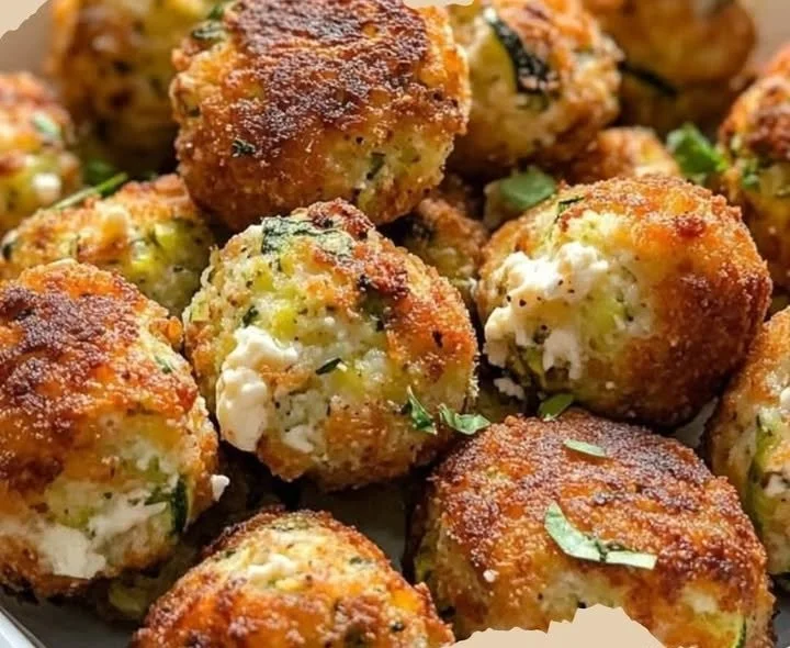 Knusprige Zucchini-Feta-Bällchen aus dem OfenZutaten:- 2 mittelgroße Zucchini, gerieben
- 200 g Feta-Käse, zerbröselt
- 1/2 Tasse Paniermehl
- 2 Knoblauchzehen, gehackt
- 1/4 Tasse frische Pete...