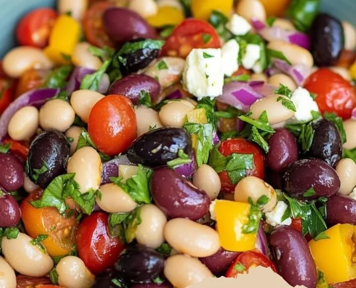 Mediterraner Bohnensalat