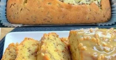 Leckerer Nusskuchen mit Nüssen und saftiger Füllung, serviert auf einem Tisch.