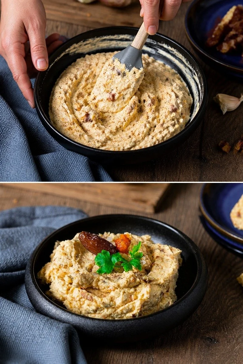 Pikanter Dattel-Frischkäse-Dip