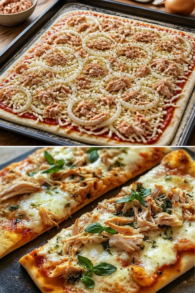 Protein-Pizza mit Skyr auf einem Teller serviert