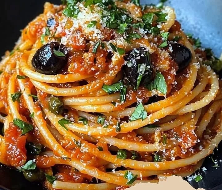 Puttanesca Pasta mit Sardellen
