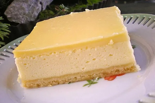Quark Slices with Vanilla Pudding Glaze