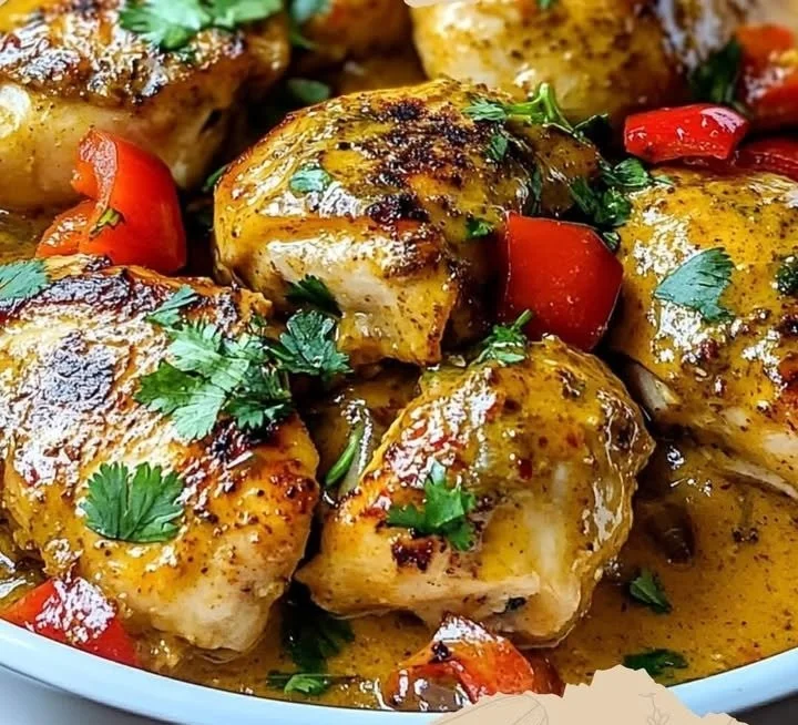 Scharfes brasilianisches Kokos-Hähnchen