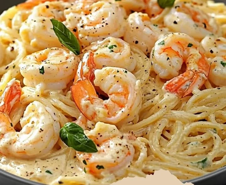 Spaghetti mit Garnelen in cremiger Frischkäse-SauceZutaten 📋- 400 g Spaghetti
- 300 g Garnelen (geschält und entdarmt)
- 200 g Frischkäse
- 150 ml Sahne
- 2 Knoblauchzehen (gehackt)...