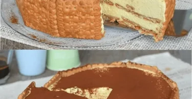 Leckerer Tiramisu Käsekuchen mit Schichten von Kaffee und Käse