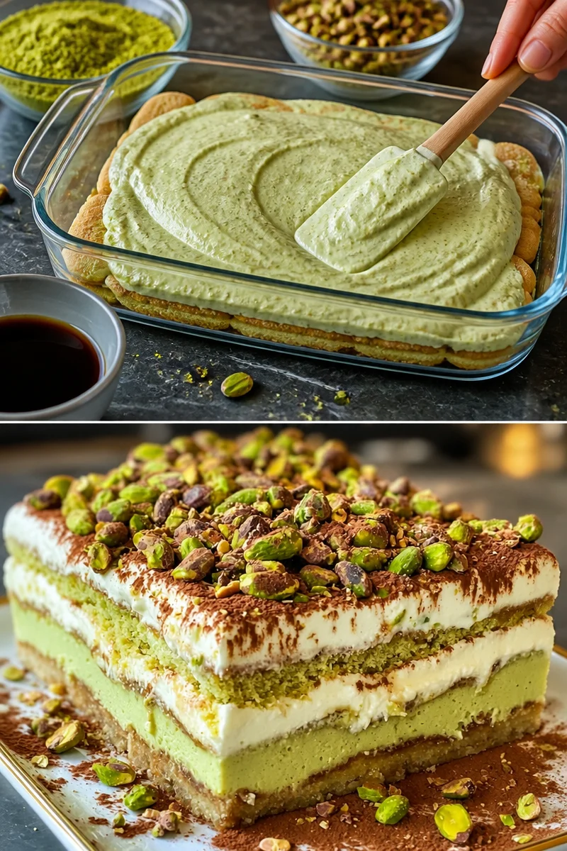 Tiramisu mit Pistazien - eine leckere Variation des klassischen Deserts
