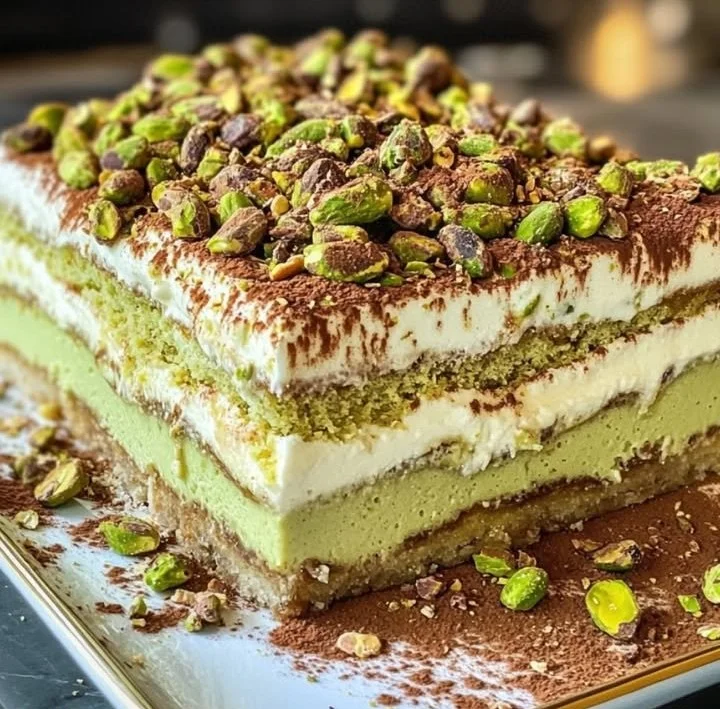 Ein Tiramisu der besonderen Art – mit dem köstlichen Geschmack von Pistazien. Perfekt für jede Gelegenheit! 🍰🧆📋Zutaten:- 250 g Mascarpone
- 200 ml Sahne
- 100 g Pistazien (ungesalzen, fein ge...