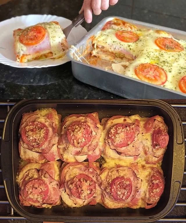 Toast Mozzarella Auflauf aus dem Backofen – Geschmackvoll