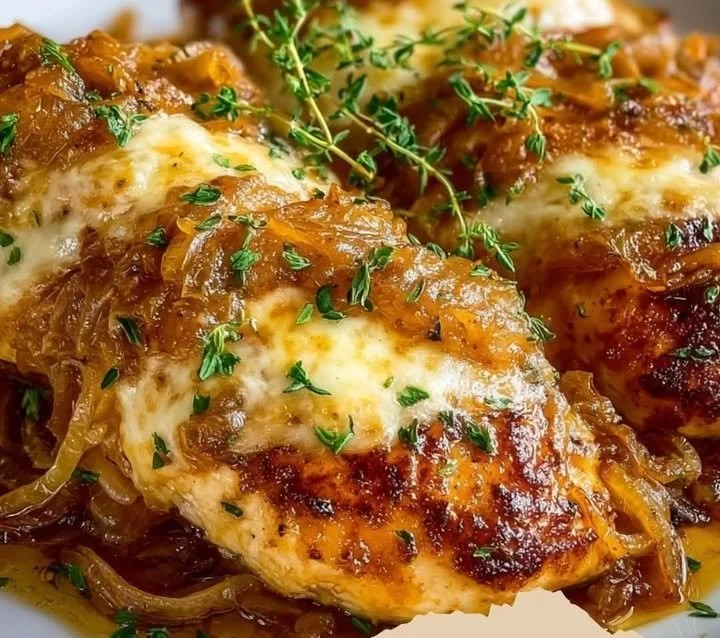 Zwiebel-HühnchenbrustZutaten
- 4 Hähnchenbrustfilets
- 2 große Zwiebeln, dünn geschnitten
- 2 EL Butter
- 1 TL Zucker
- 2 TL Thymian, getrocknet
- 200 ml Hühnerbrühe
- 100 g Käse...