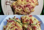 Hausgemachter Zwiebelkuchen mit frischen Zwiebeln und herzhaftem Teig